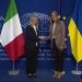 Meloni incontra Metsola al Parlamento Europeo