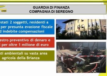 Fisco, due arresti e sequestri per 1 milione in Brianza