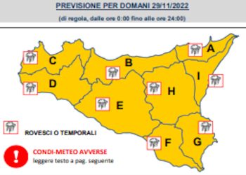 Nuova allerta maltempo in Sicilia: allerta arancione anche a Ragusa
