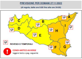 Maltempo, nuova allerta arancione a Ragusa