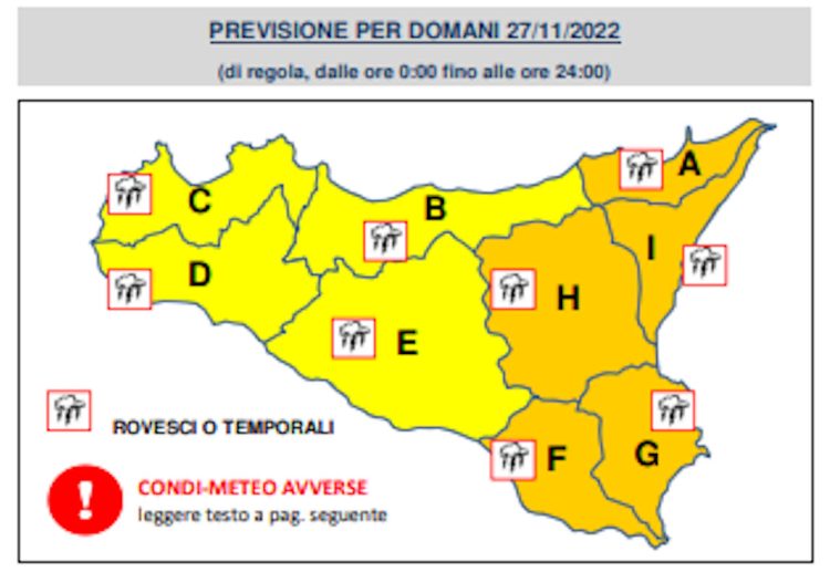 Maltempo, nuova allerta arancione a Ragusa