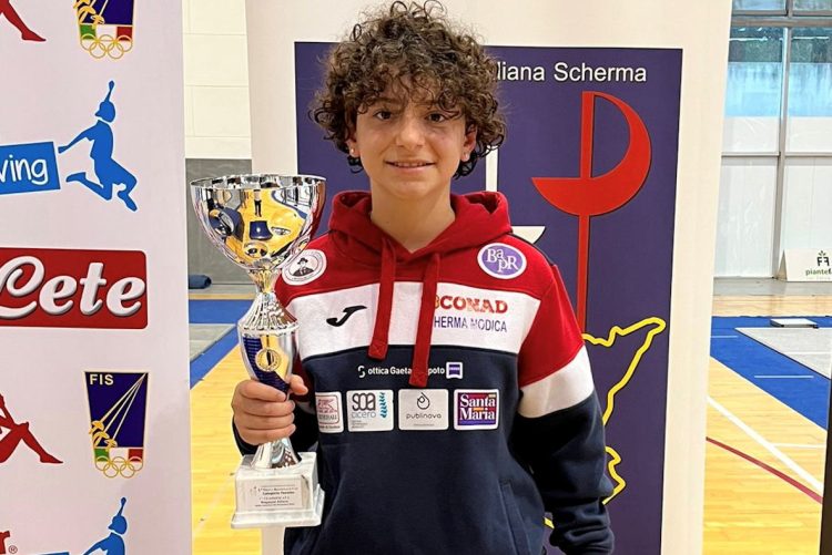 Scherma Modica, Giorgio Avola a Bonn in Coppa del Mondo vince la prova regionale U14