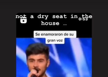 Sharon Stone condivide una esibizione del cantante catanese Luca Di Stefano