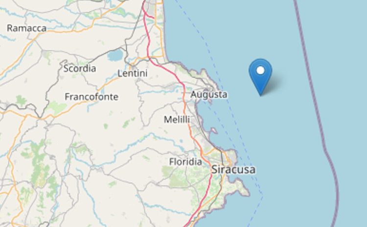 Terremoto nel mare di Siracusa