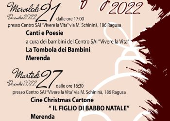 Tre serate natalizie al Centro SAI di Ragusa