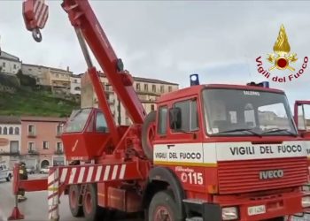 Maltempo in Campania,  740 interventi dei Vigili del Fuoco in 48 ore