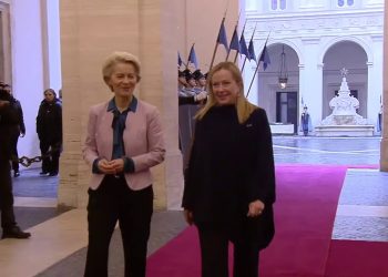 Meloni incontra Von der Leyen a Palazzo Chigi