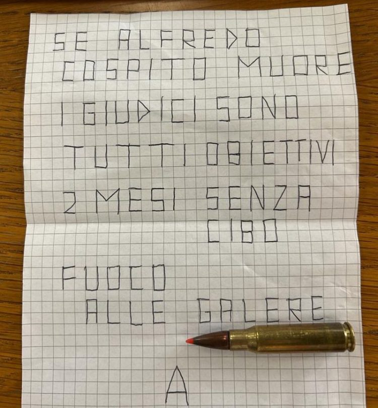 Busta con un proiettile inviata al direttore del “Tirreno”
