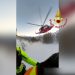 Spettacolare salvataggio in elicottero di un disperso in alta montagna