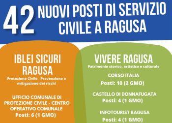 Comune di Ragusa, 42 posti per Servizio Civile: come fare domanda e scadenza