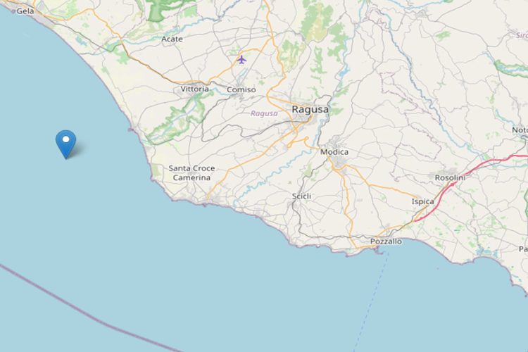 Terremoto nella costa di Ragusa