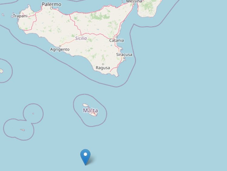 Terza forte scossa di terremoto a Sud di Malta: magnitudo 4.9