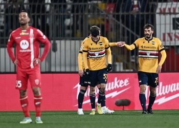 Gabbiadini non basta alla Samp, il Monza trova il 2-2 al 99′