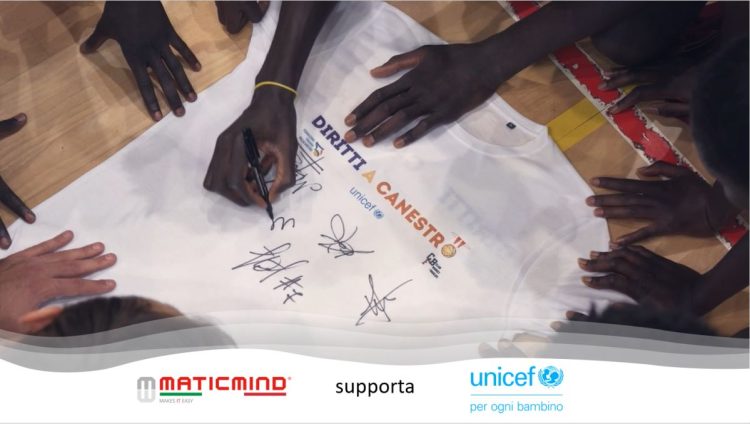 “Diritti a Canestro”, Maticmind al fianco di Unicef Italia