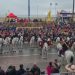 La fanfara a cavallo della Polizia al Carnevale di Viareggio
