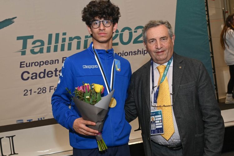 Fernando Scalora campione europeo cadetti a squadre fioretto maschile