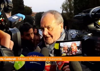 Autonomia, Calderoli “Viaggia su binario diverso rispetto a regionali”