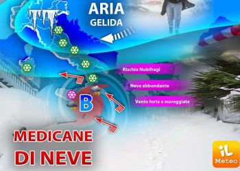 Maltempo, potrebbe formarsi un uragano Mediterraneo o Medicane di neve
