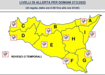 Maltempo, allerta gialla in Sicilia: temporali e venti di burrasca