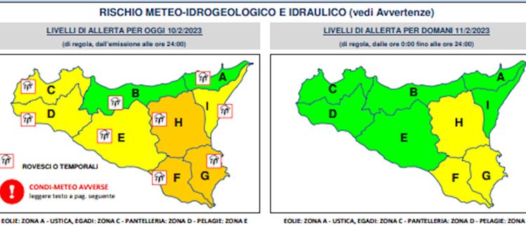 Maltempo, domani allerta gialla a Ragusa