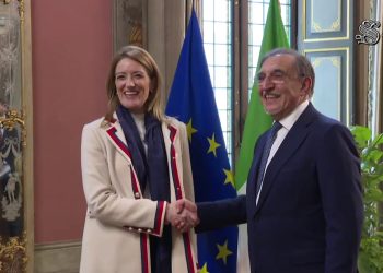 Senato, La Russa riceve presidente del Parlamento Ue Metsola