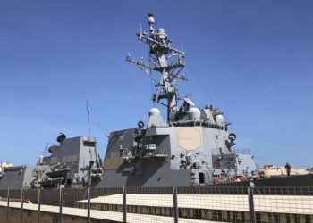 Malta, la nave americana Uss Nitze attracca nel porto di La Valletta