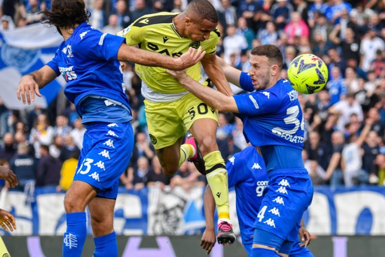 L’Udinese torna a vincere, Becao manda l’Empoli ko