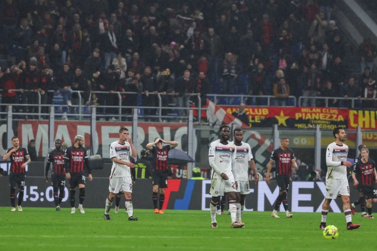 Il Milan sbatte contro la Salernitana, 1-1 a San Siro