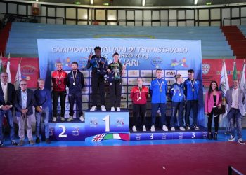 Assegnati i titoli nei doppi agli assoluti di tennistavolo