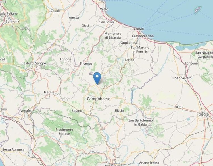 Terremoto di magnitudo 4.6 in Molise, paura ma nessun danno