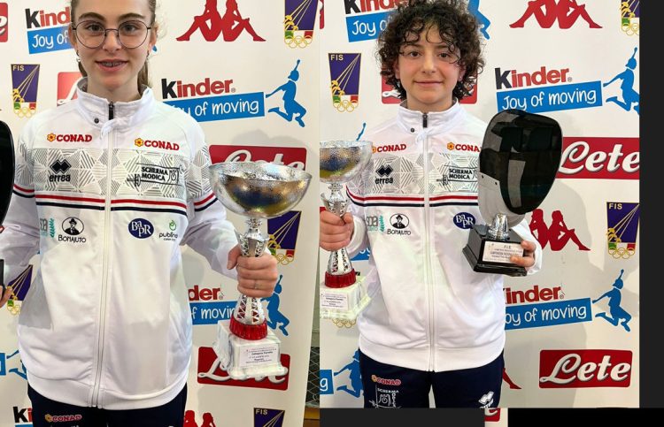Conad Scherma Modica: Carla De Leva ed Ottavia Iacono campionesse regionali 2022/23
