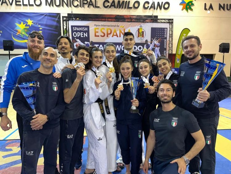 Taekwondo, sette podi per l’Italia allo Spanish Open