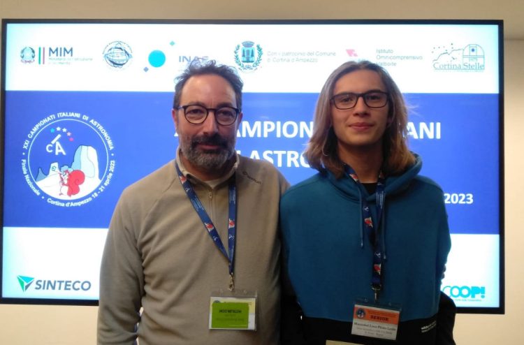 Luca Plinio Leslie Mazzariol del Liceo Fermi di Ragusa ottavo ai Campionati Italiani di Astronomia