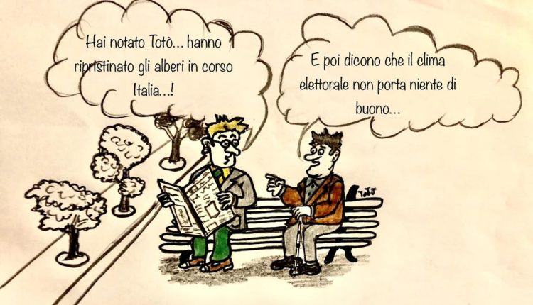 Ragusa, ripristinati gli alberi di Corso Italia approfittando del Buon Clima Elettorale...