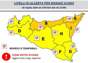 Maltempo in Sicilia: allerta gialla a Ragusa