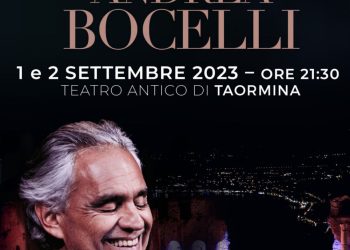 Andrea Bocelli in scena al Teatro Antico di Taormina