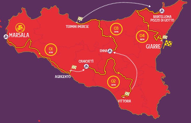 Giro di Sicilia 2023, domani tappa a Vittoria: le strade chiuse al traffico