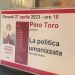 Pino Toro racconta “La politica umanizzata” in un libro