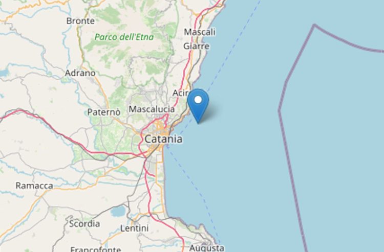 Terremoto di magnitudo 4.4 a Catania, epicentro nella costa catanese: avvertito da Messina a Ragusa