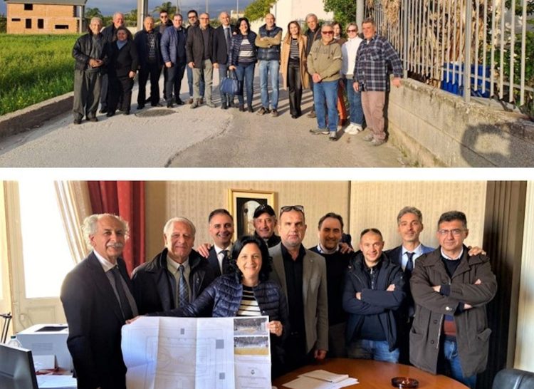 Comiso, ultimati lavori tratto fognario via Saragat e presentato progetto del nuovo Pala Roma