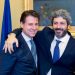 Giuseppe Conte e Roberto Fico a Ragusa