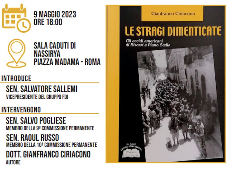 Le stragi dimenticate di Gianfranco Ciriacono in Senato