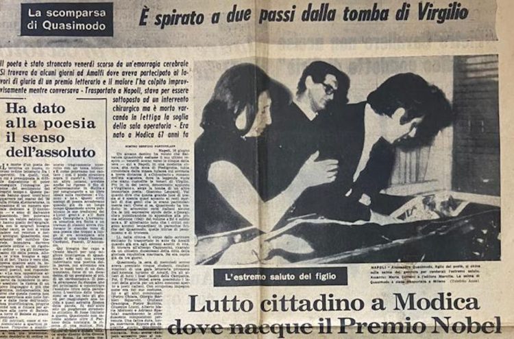 Modica ricorda il poeta Salvatore Quasimodo con una poesia