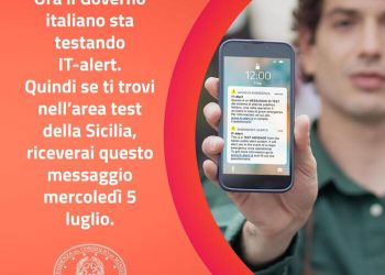 Il 5 luglio messaggio di test IT-Alert: suoneranno alle ore 12