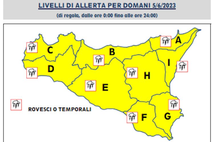 Maltempo in Sicilia, pioggia e temporali anche a Ragusa