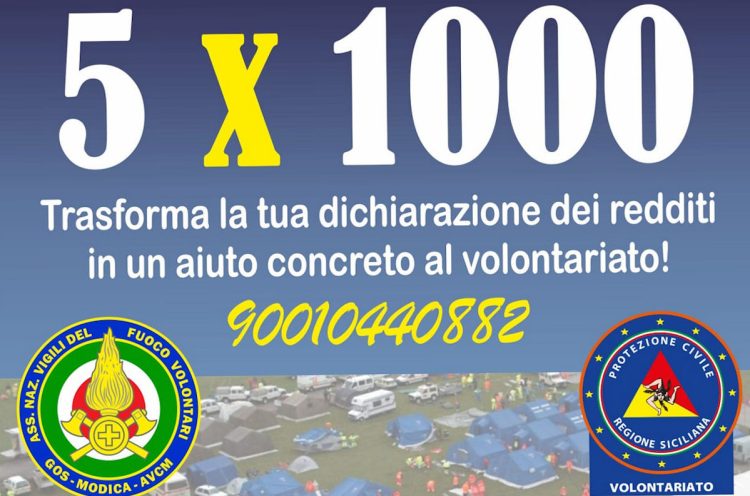 Dona il 5x1000 all'Associazione nazionale Vigili del fuoco volontari Gos Modica
