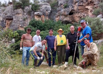 Ispica, visita e pulizia primo tratto della Barrera