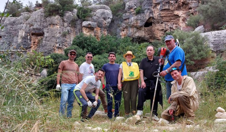 Ispica, visita e pulizia primo tratto della Barrera