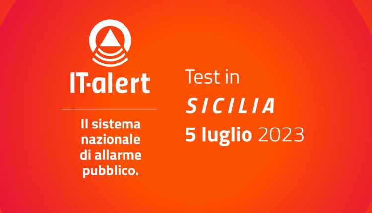 Ragusa, mercoledì 5 luglio messaggio IT-Alert: in Sicilia messaggio test allarme pubblico
