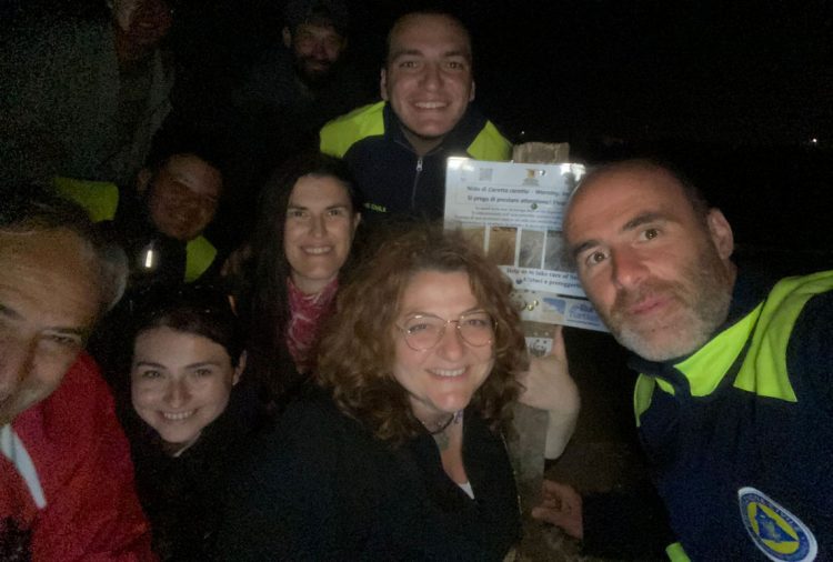 Marina di Modica, in sicurezza un nido di tartaruga Caretta Caretta